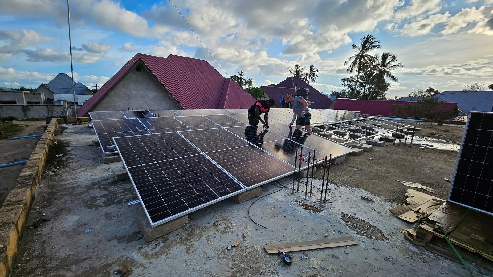 Solar infrastructure project under development